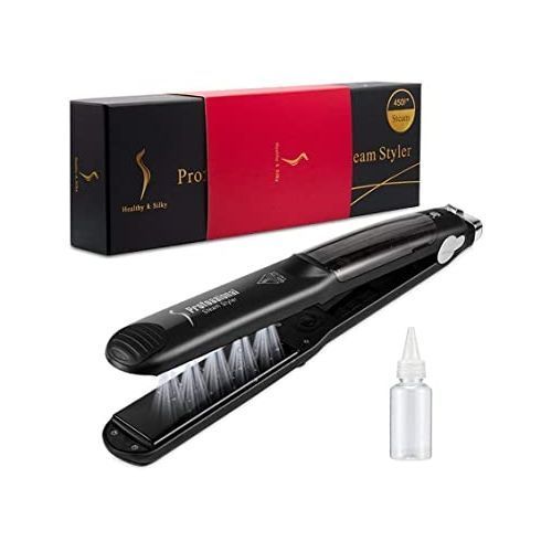 Healthy And Silky Lisseur vapeur cheveux professionnel en céramique vapeur huile Steampod redressant fer à friser pour femmes fer à vapeur